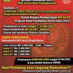 Lomba Olimpiade Kimia Se-Kalimantan Tengah