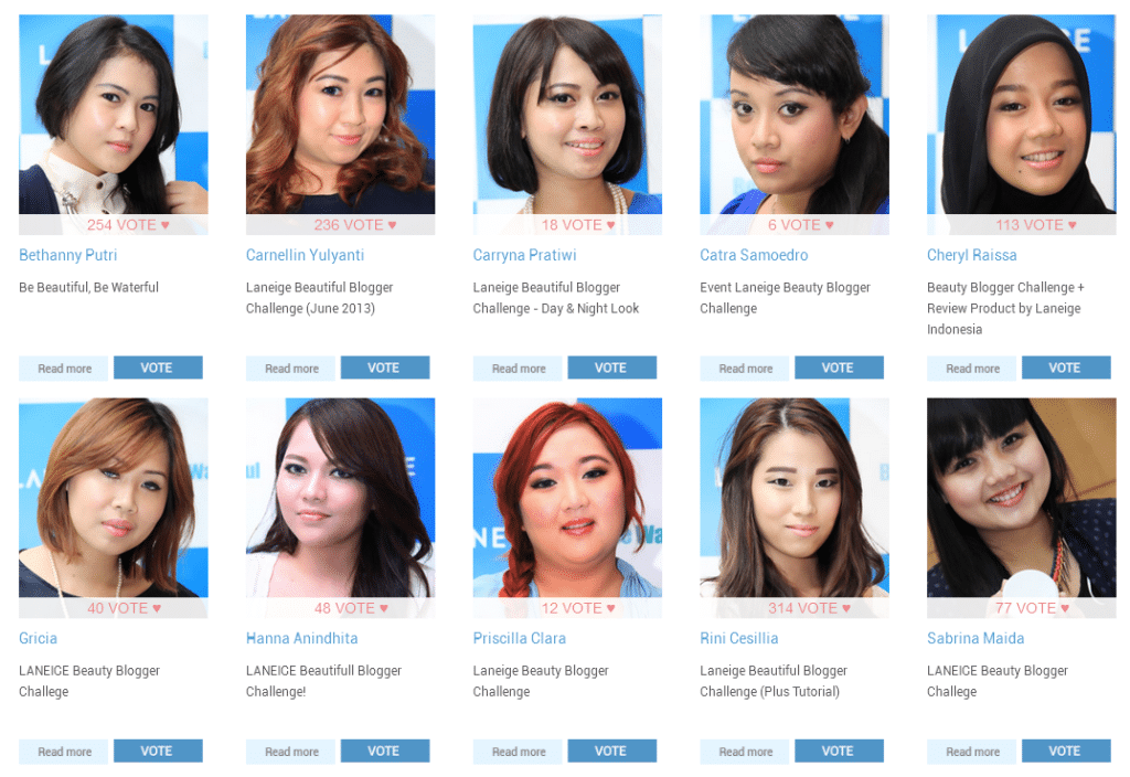 Ayo Pilih LANEIGE Beautiful Blogger Ambassador Favoritmu Ayo Pilih LANEIGE Beautiful Blogger Ambassador Favoritmu