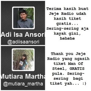 #LiburanHits ala @jejeradiosby Kedua dengan Film Man Of Steel Sukses 2 #LiburanHits ala @jejeradiosby Kedua dengan Film Man Of Steel Sukses