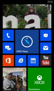 Narsis pada Tampilan Live Tiles Lumia 2 Nokia Lumia 625 (captured by Bro Manji)