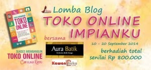 Sejumlah Mimpi untuk Toko Online-ku, Raja Undangan 3 Lomba Blog Toko Online