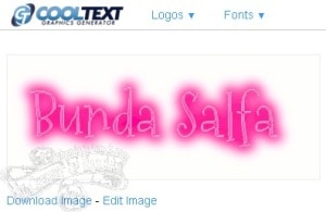 Tutorial Membuat Logo Blog atau Logo Brand Sederhana 9 Cooltext - Download Image