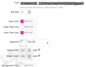 Tutorial Membuat Logo Blog atau Logo Brand Sederhana 7 Cooltext - Pengaturan
