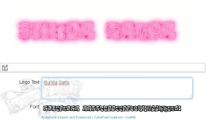 Tutorial Membuat Logo Blog atau Logo Brand Sederhana 3 Cooltext - Tampilan Bunda Salfa non edit