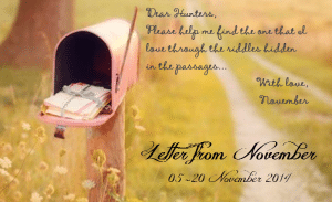 Ikuti Giveaway Letter from Novemberian