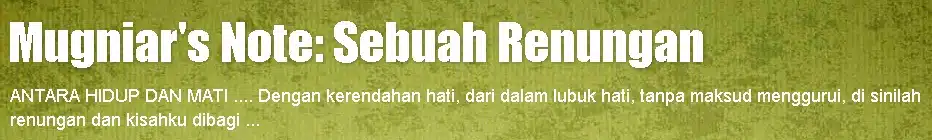Menimba Ilmu di Mugniar’s Note