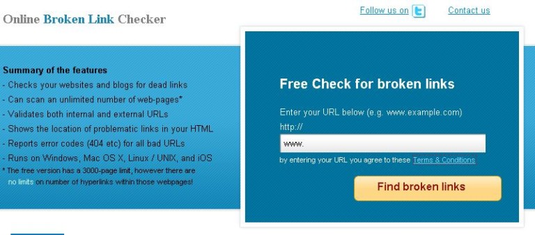 Broken Link Checker