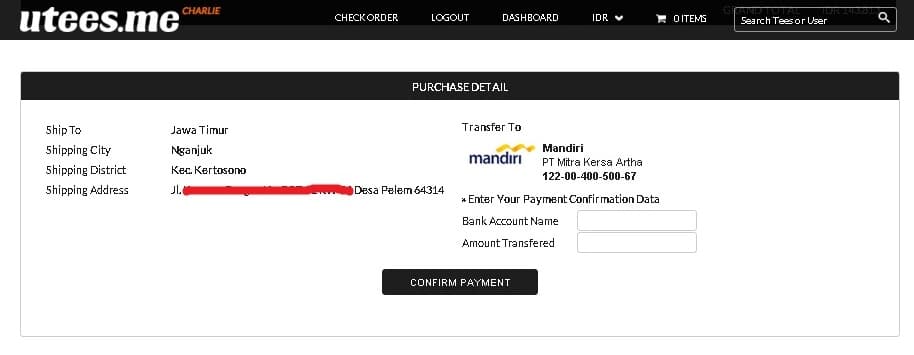 Grab and Design Your Own Tshirt with Utees.me 10 Purchase Detail