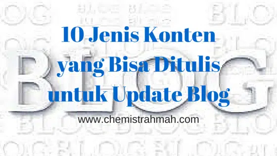 10 Jenis Konten yang Bisa Ditulis untuk Update Blog