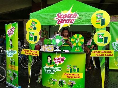 Ikut Tantangan Bersih Scotch-Brite di Pasar Tambak Rejo Surabaya 2 Booth Scotch-Brite di Pasar Tambak Rejo Surabaya