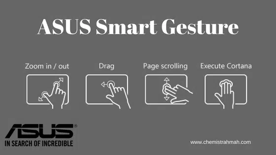Saat ASUS E202 Dibutuhkan oleh Ibu Profesional 6 ASUS Smart Gesture