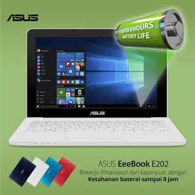 Saat ASUS E202 Dibutuhkan oleh Ibu Profesional 8 Daya Tahan Baterai