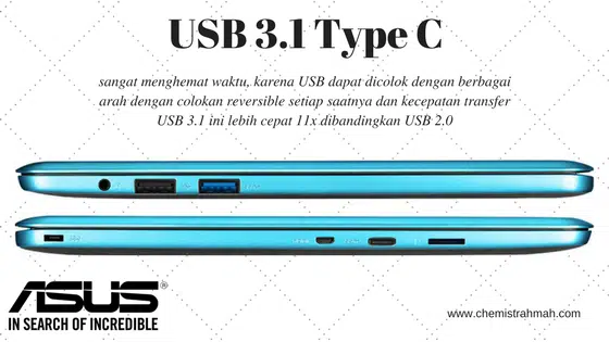 Saat ASUS E202 Dibutuhkan oleh Ibu Profesional 7 USB 3.1 Type C ASUS E202