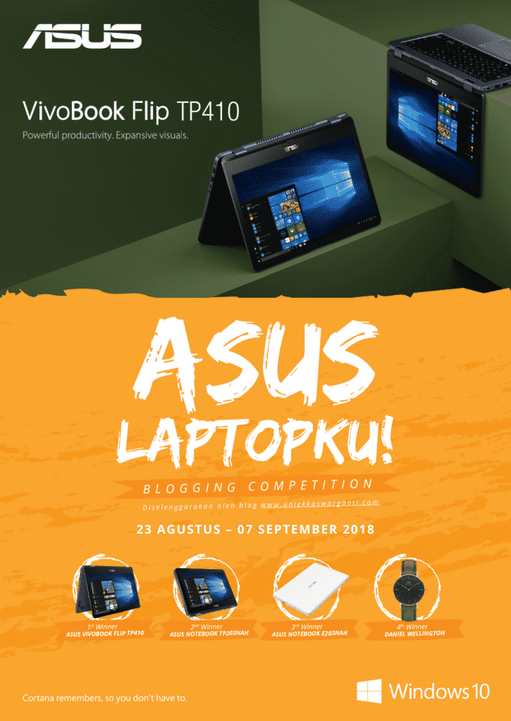 Dahulu, Kini dan Nanti, ASUS Tetap Laptopku 13