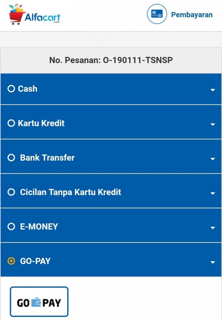 pakai gopay di alfamart