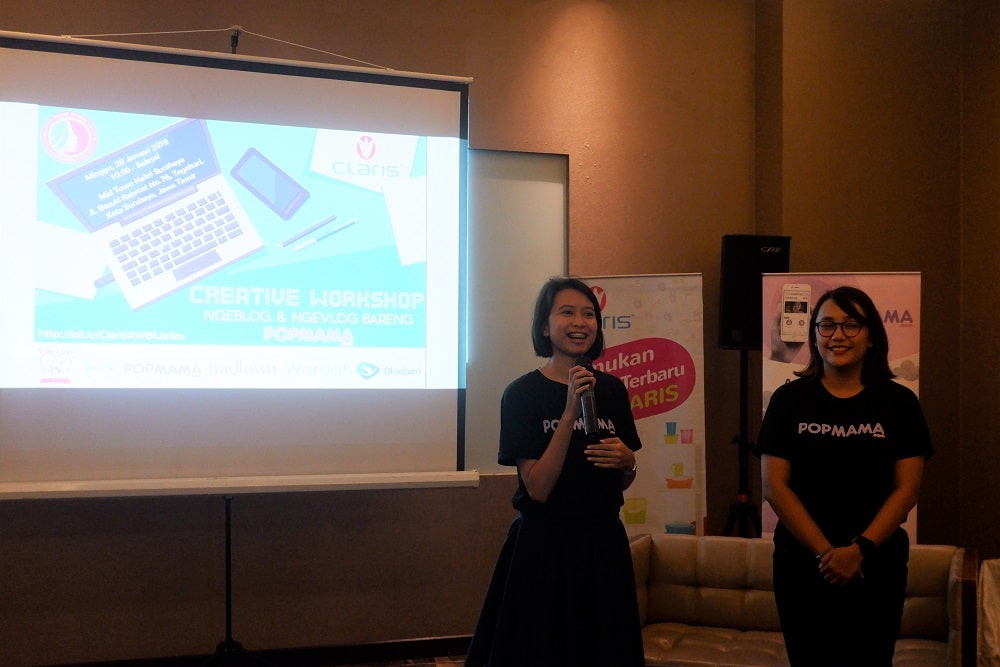 Belajar Blogging dan Vlogging bersama Bunda WBI 4 pop mama