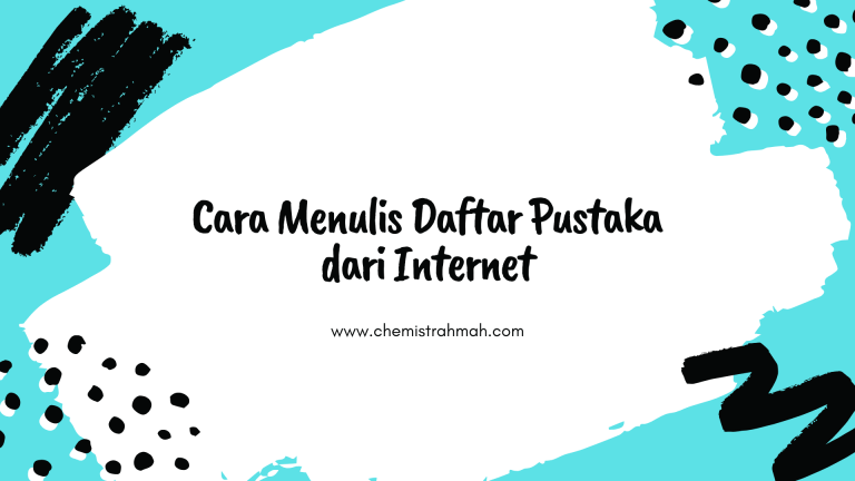 cara menulis daftar pustaka dari internet