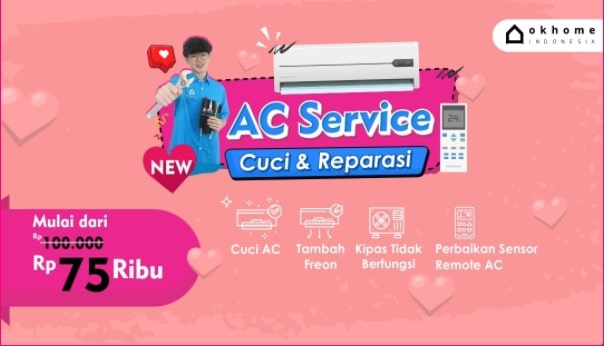 Betah di Rumah dengan OKHOME Cleaning Service 3 OKHOME Cleaning Service AC