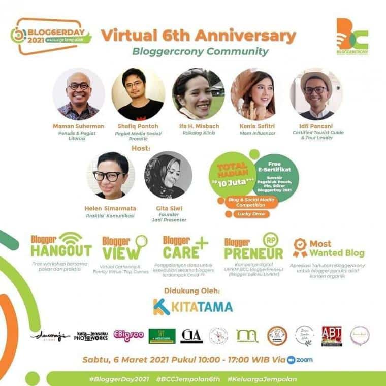 BloggerDay 2021 di Tengah Pandemi dan Peluang Maju 3 BloggerDay 2021 Komunitas Bloggercrony Indonesia