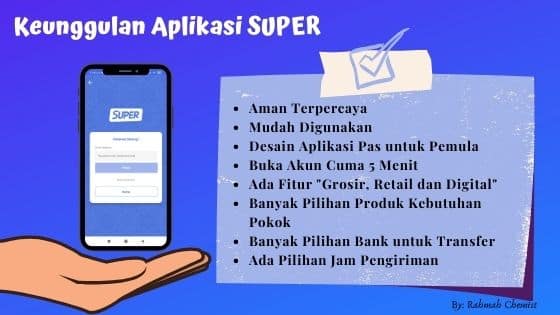 ara Mudah Belanja Kebutuhan Pokok dengan Aplikasi SUPER