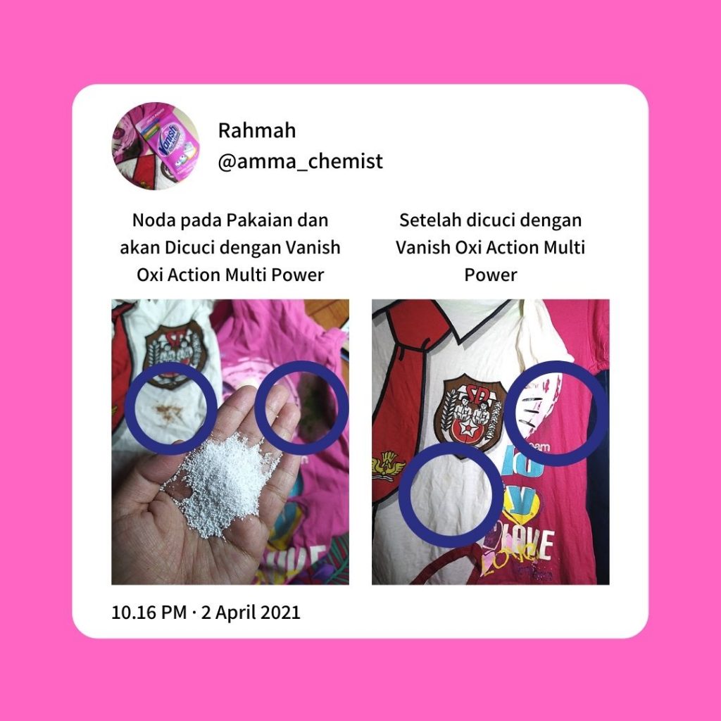 Tips Menghilangkan Noda Pakaian dengan Mudah 2 caramenghilangkan noda pada pakaian dengan vanish oxi action multi power