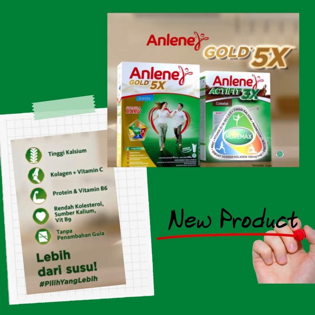 anlene actifit 3x anlene gold 5x