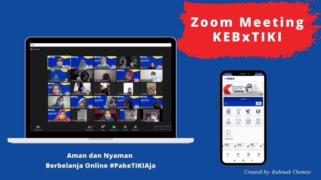 Mudahnya Belanja Online #PakeTIKIAja 2 Zoom Meeting KEBxTIKI