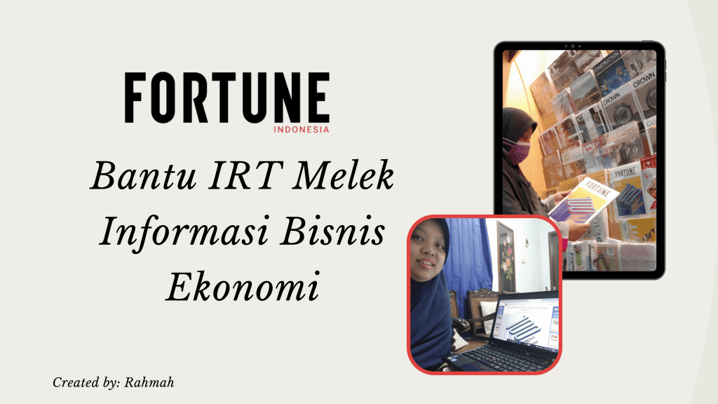 fortune indonesia bantu irt melek ekonomi
