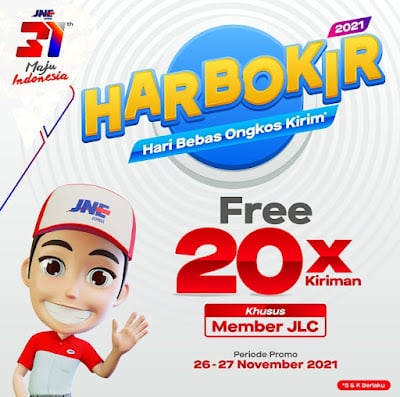 HARBOKIR Berkah Akhir Tahun Rezeki Terus Mengalir 2 harbokir jne 2021 hari bebas ongkos kirim