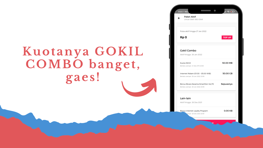 Bebas Drama Internetan Kapan Pun dan Di Mana Pun 3 kuota 55gb smartfren gokil kuota perdana