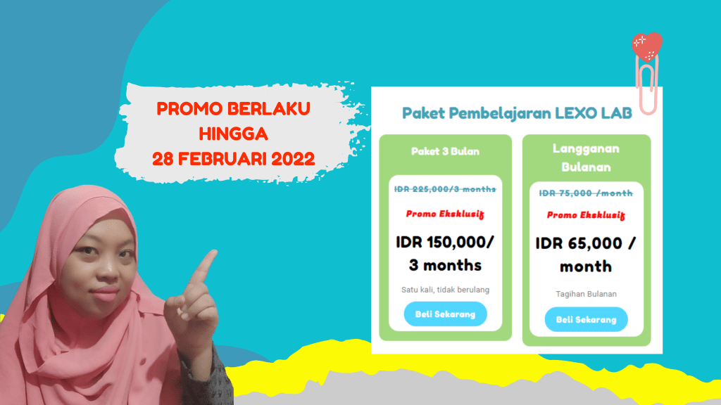 Berkenalan dengan Web Aplikasi LEXO LAB, Cara Mudah Belajar Bahasa Inggris untuk Anak dengan Website Aplikasi 5 harga promo trial class lexo lab