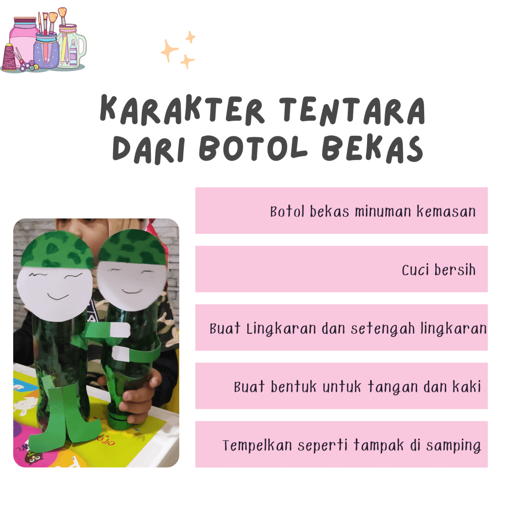 Saatnya Bersahabat dengan Sampah 2 cara mengolah botol bekas jadi mainan tentara