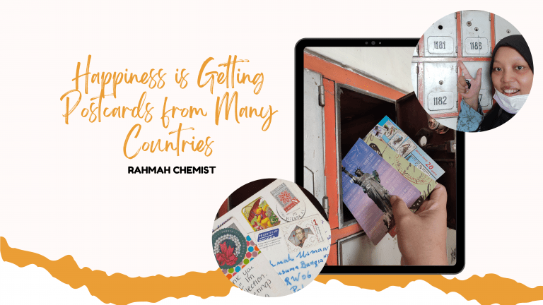 happiness is getting postcards from many countries