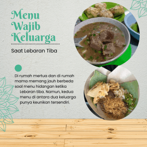 Menu Wajib Keluarga Saat Lebaran 1 coto dan nasi pecel jadi favorit menu lebaran yang wajib ada untuk keluarga