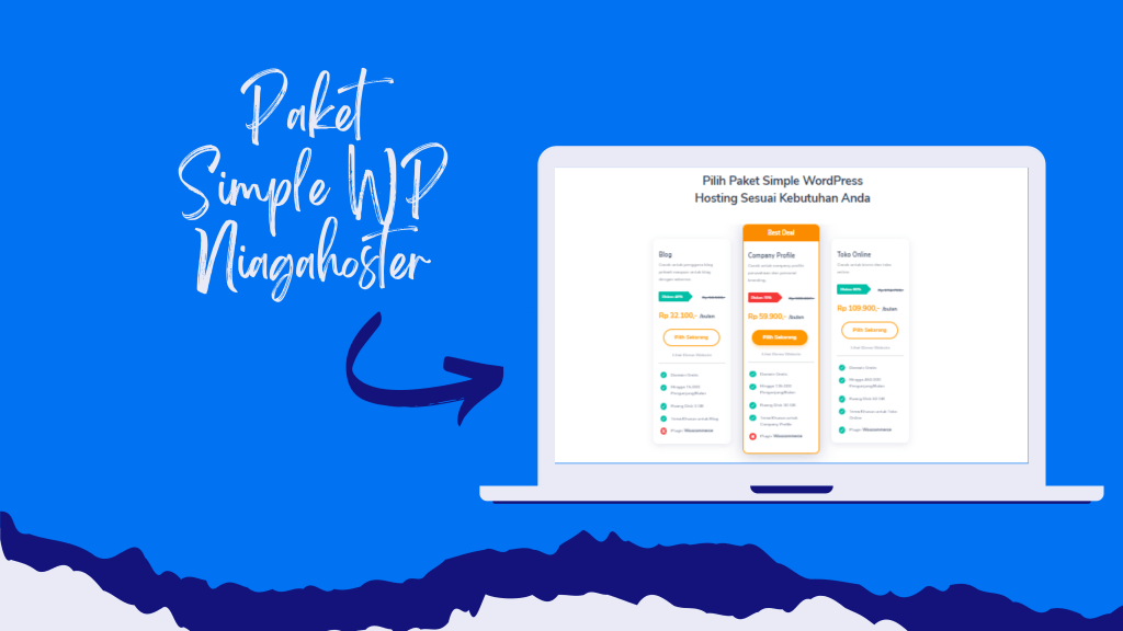 Simple WordPress, Blogging Makin Mudah dan Sukses 2 paket simple wordpress dari niagahoster