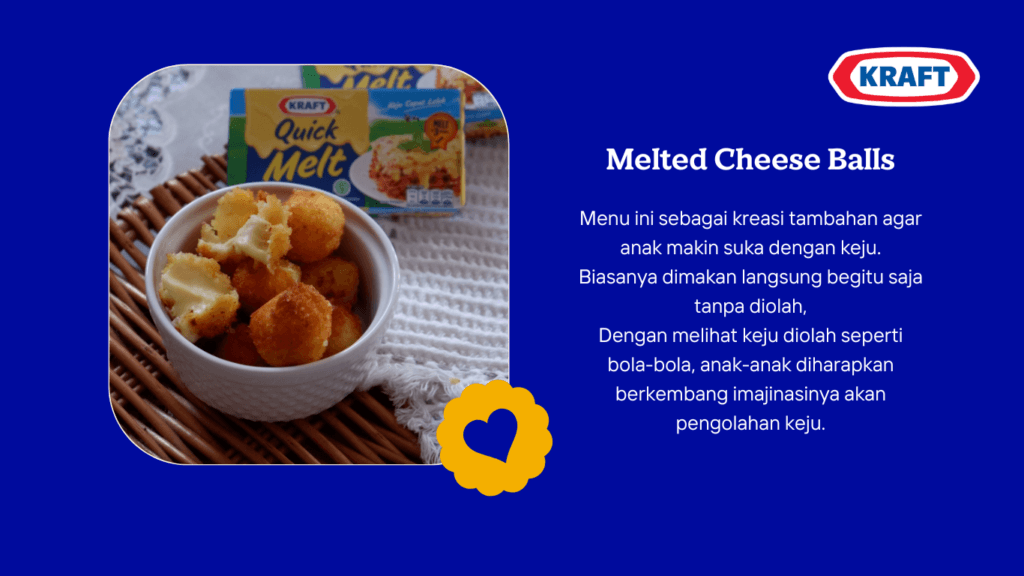 Ciptakan Momen Weekend bersama KRAFT Quick Melt 4 bola keju leleh KRAFT Quick Melt