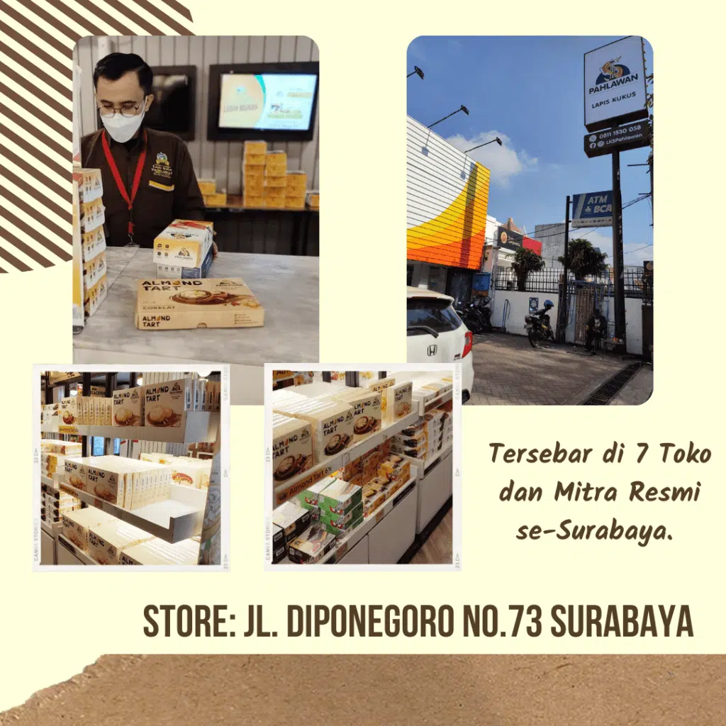 toko almond tart oleh oleh khas surabaya