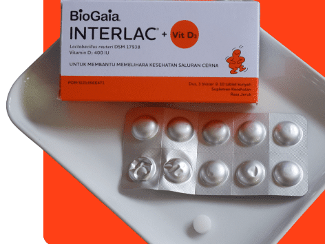 Cara Menjaga Daya Tahan Tubuh Anak 2 komposisi interlac + vit.d3