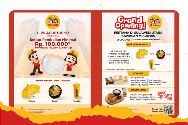 Promo HokBen Manado selama Agustus 2023
