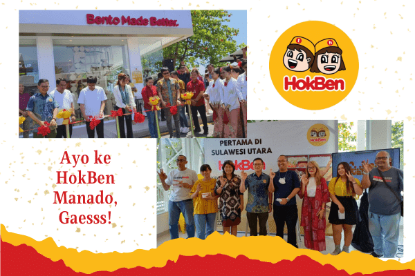 Resmi Dibuka Gerai HokBen Manado oleh Walikota