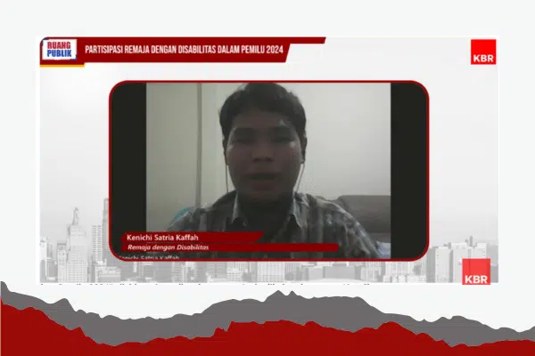 Kenichi sebagai Remaja Disabilitas dalam Pemilu 2024