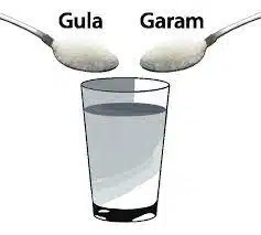 Pembentukan Larutan Gula dan Larutan Garam