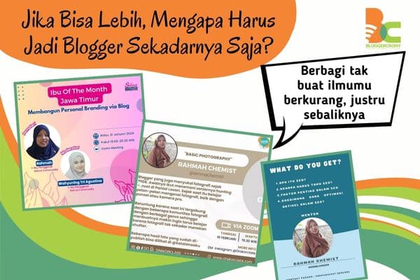 Sharing kemampuan untuk kebermanfaatan sebagai blogger