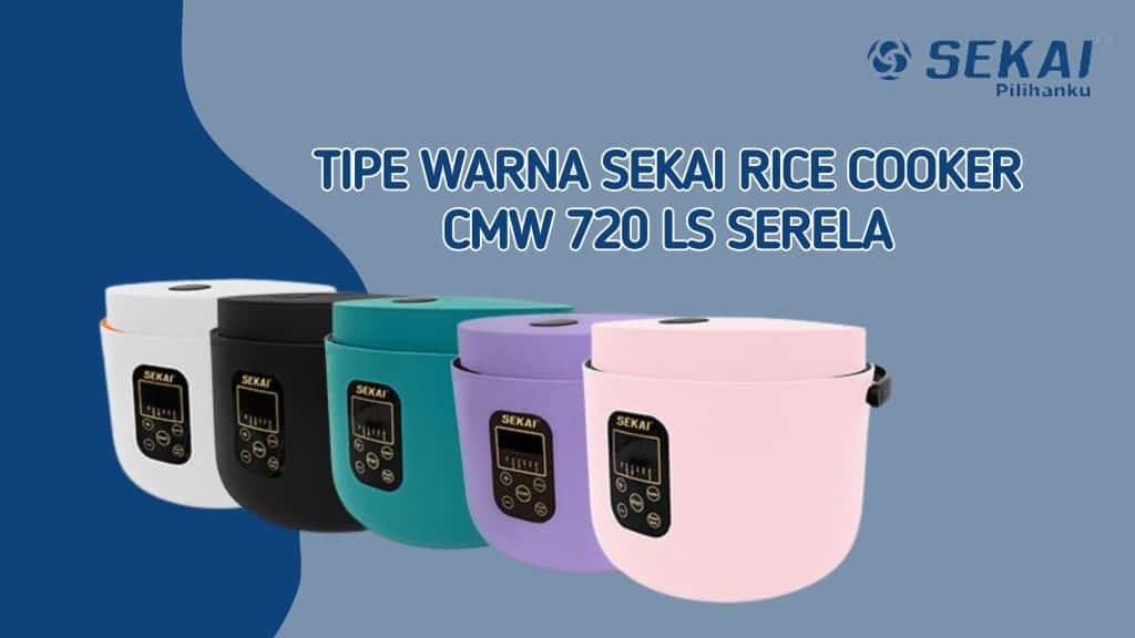Masak Nasi Sehat Teknologi Rendah Gula Sekai Rice Cooker 2 Pilihan Warna Sekai Rice Cooker