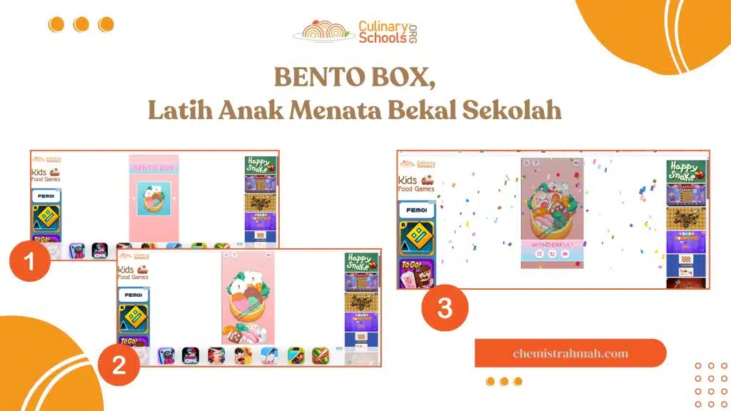 Bento Box Game from Culinary Schools