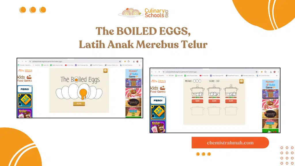The BOILED EGGS, Latih Anak Merebus Telur