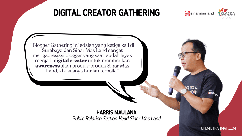 Klaska Residence, Rekomendasi Apartemen di Surabaya dari Sinar Mas Land 10 Harris Maulana selaku Public Realtion Sinar Mas Land