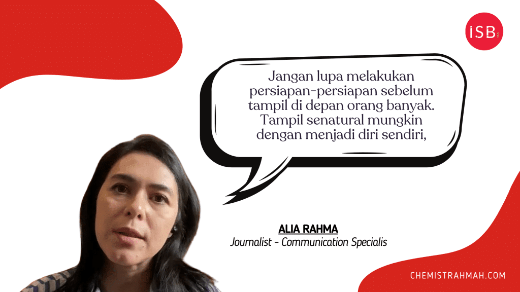 Belajar Jago Public Speaking sebagai Seni Berbicara bersama Alia Rahma 1 Kata Mbak Alia Rahma