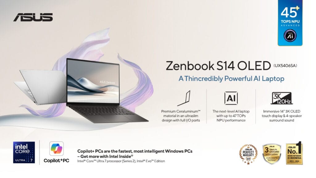 Jadi Ibu Rumah Tangga Berdampak bersama ASUS Zenbook S14 OLED 5 ASUS Zenbook S 14 OLED (UX5406SA)