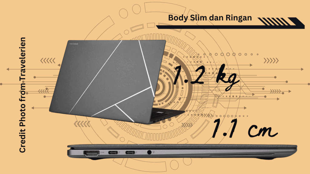 Jadi Ibu Rumah Tangga Berdampak bersama ASUS Zenbook S14 OLED 2 Body Slim dan Ringan ASUS Zenbook S14 OLED